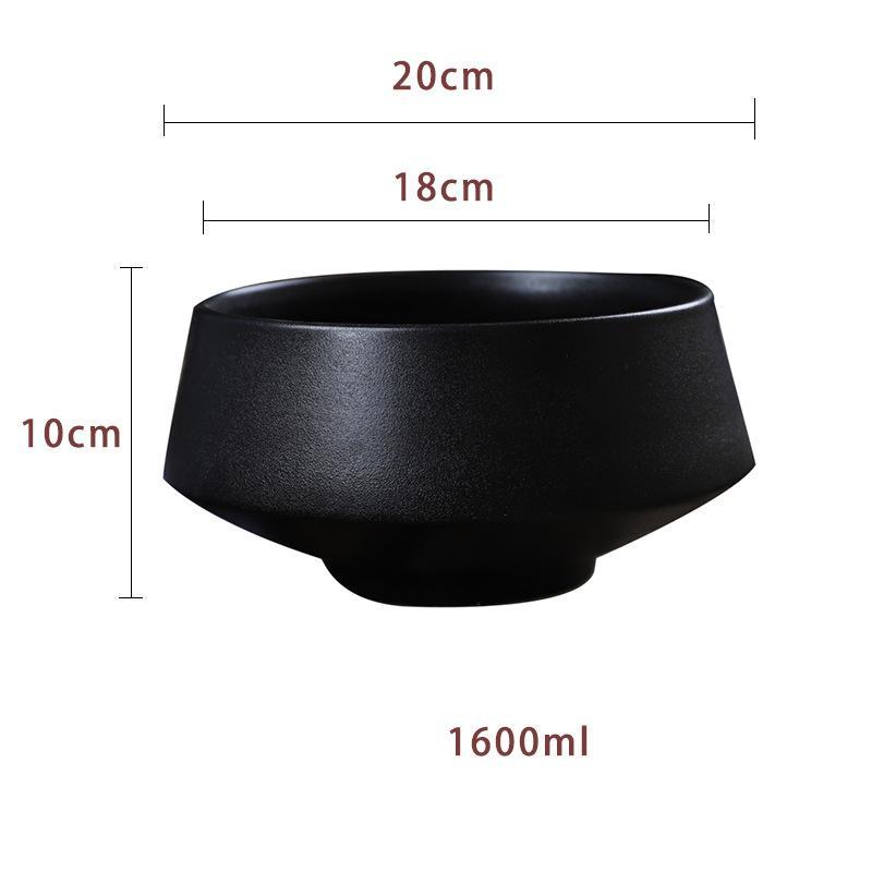 Ramen Noodles In Ceramic Frosted Bowl Bowl