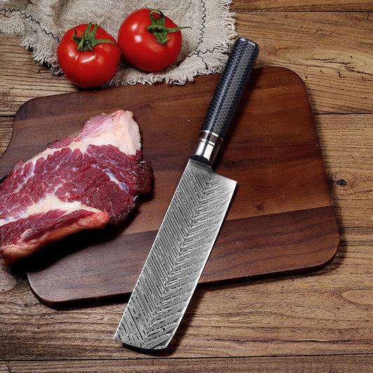 KAIZU | Professional Forged Laser Damascus 67layers Stainless Steel Resin Handle Kitchen Chef Knife Sets