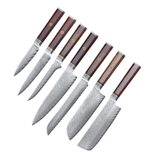 AISAI | Damascus steel octagonal handle series kitchen knife