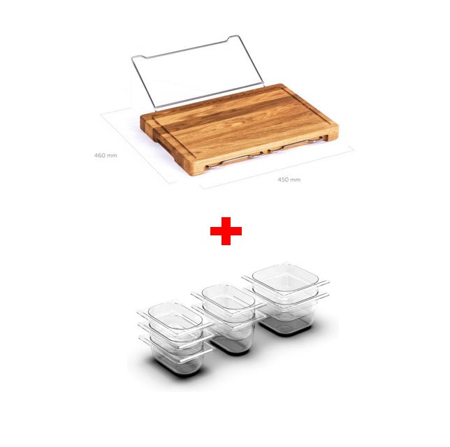 Vegetable Kitchen Cutting Board With Trays Storage Box