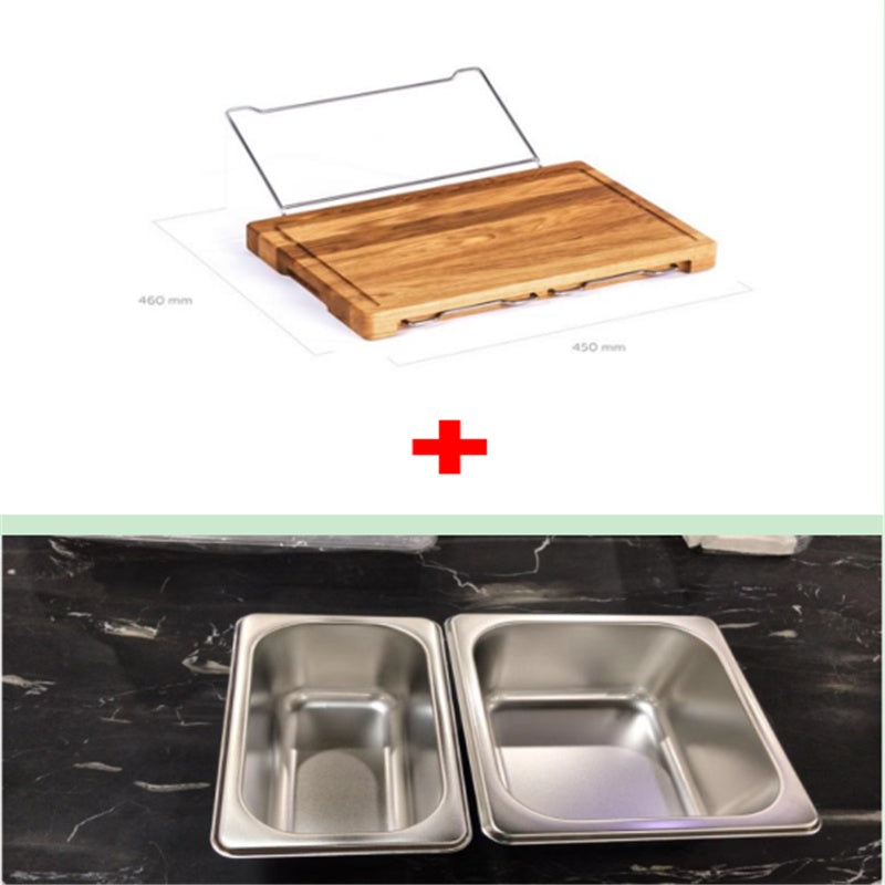 Vegetable Kitchen Cutting Board With Trays Storage Box