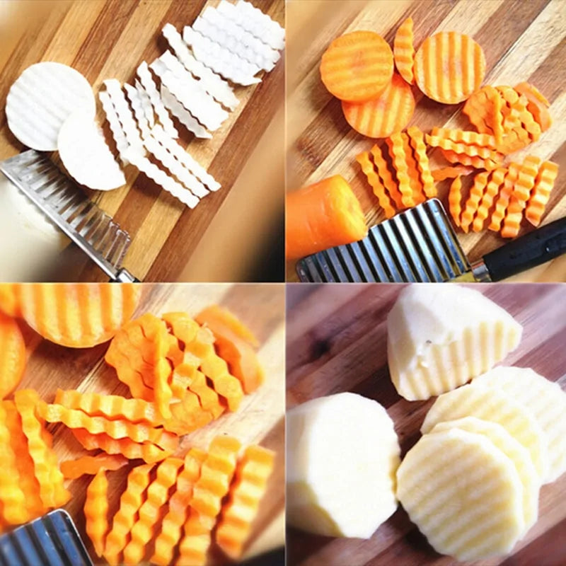 Potato Wavy Edged Cutter Knife