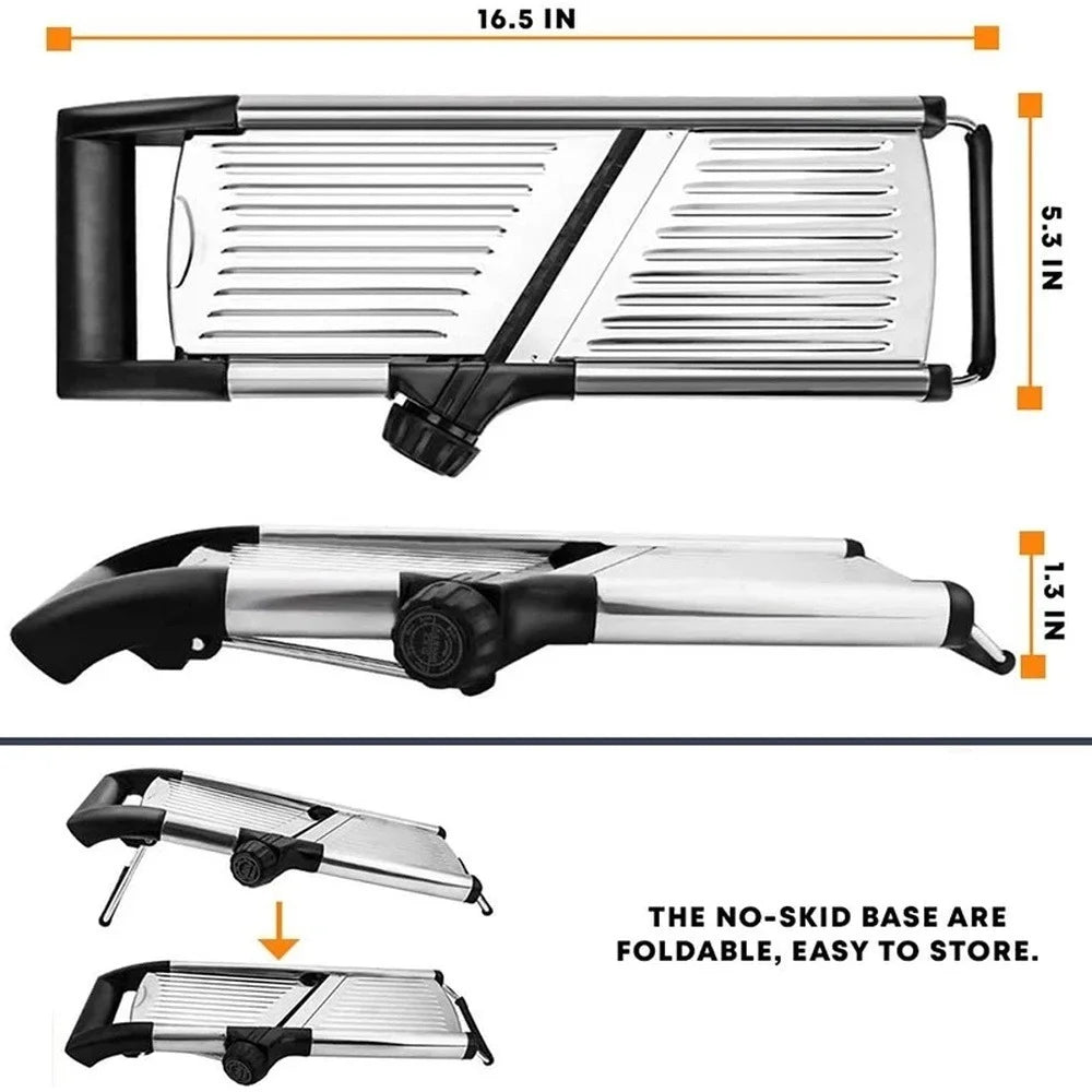 Stainless Steel Adjustable Mandoline Vegetable Slicer