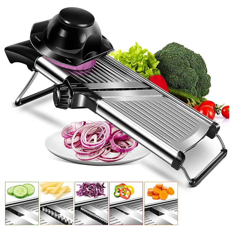 Stainless Steel Adjustable Mandoline Vegetable Slicer