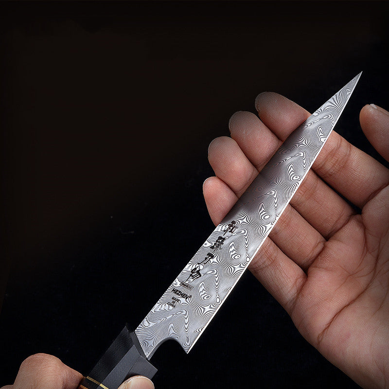 IMIZU | Damascus Premium Line Steel Kitchen Knife 12,7 cm Universal