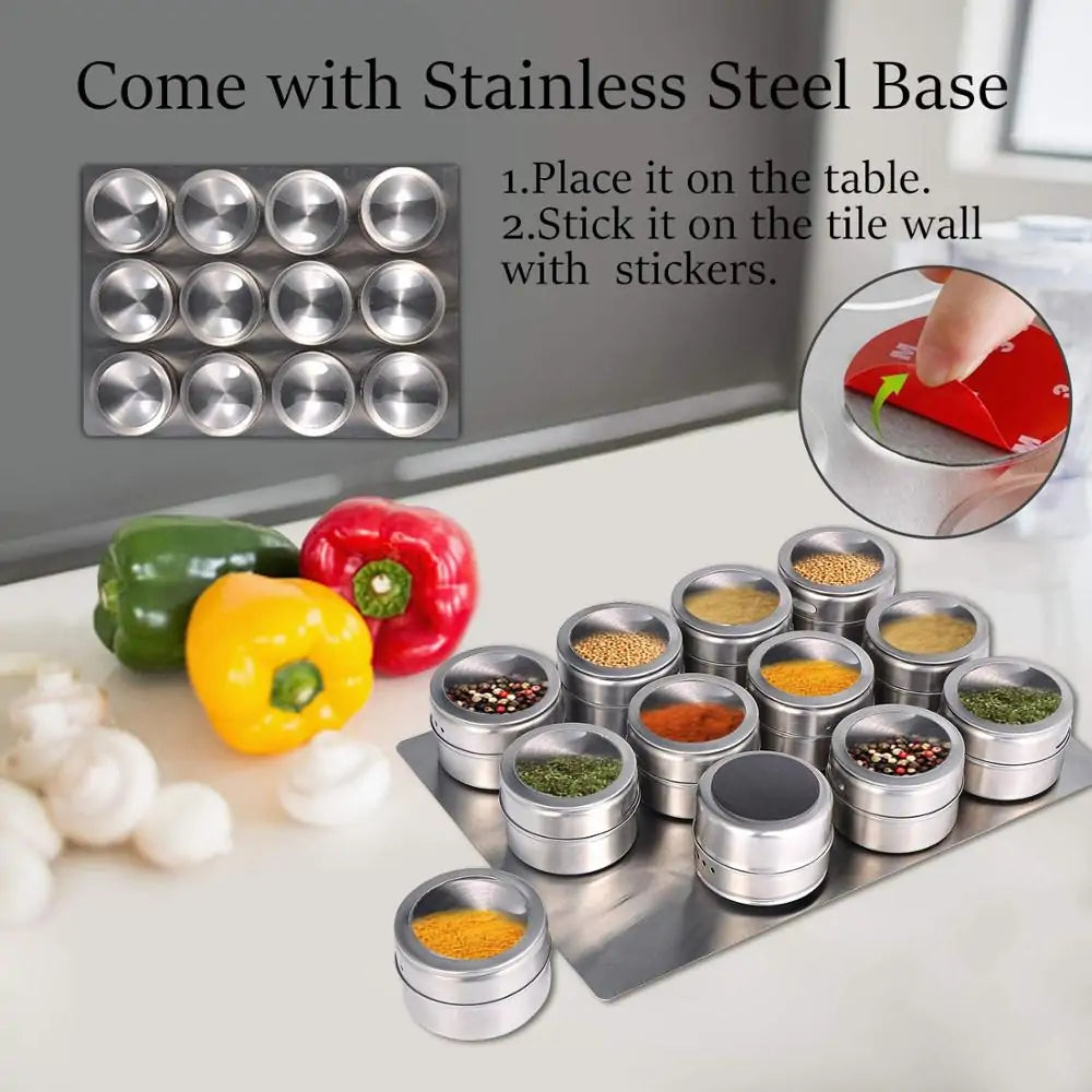 Magnetic Spice Jars