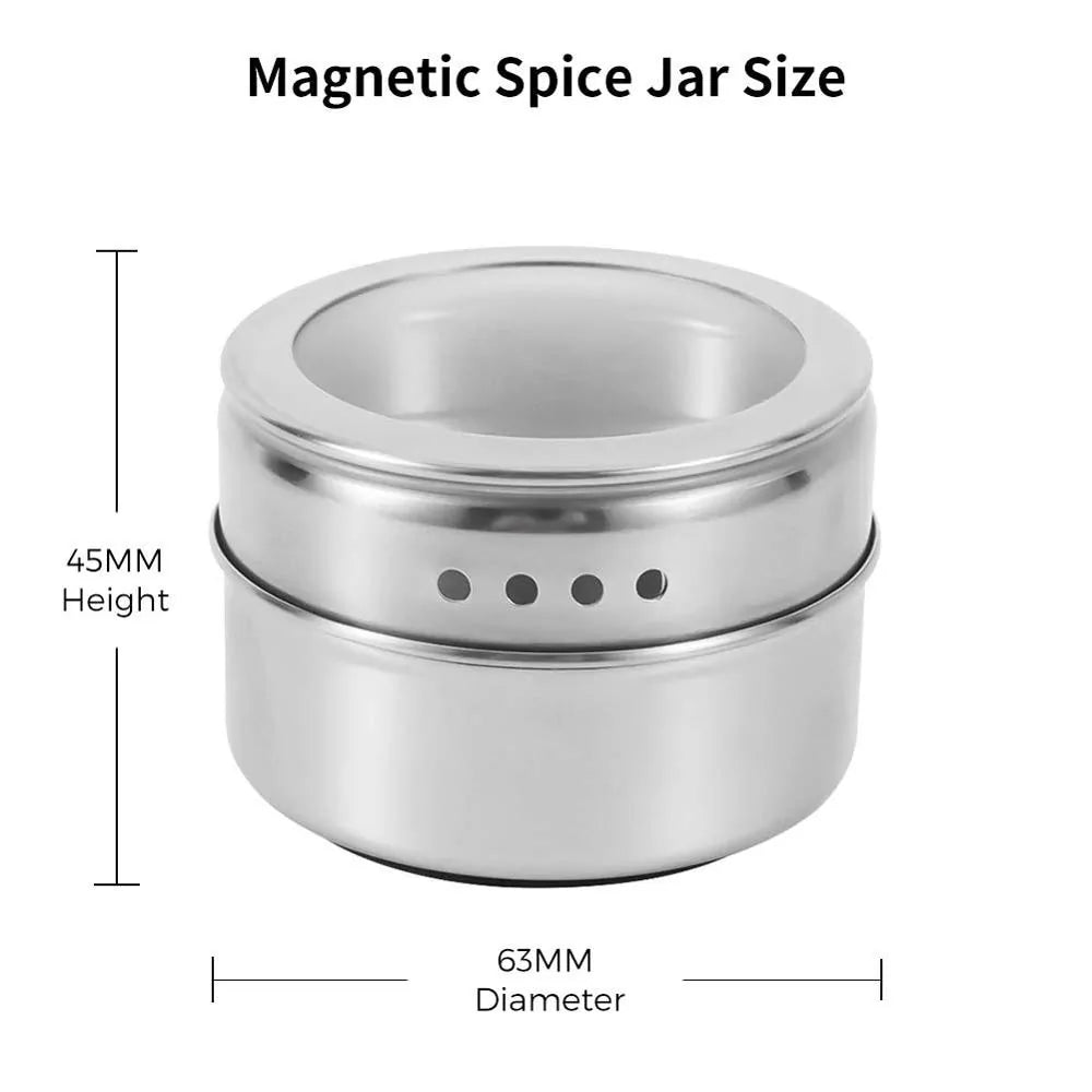 Magnetic Spice Jars